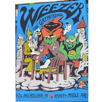 Weezer The Gathering 9/29/2026 Philadelphia PA Xfinity Mobile Arena Poster picture