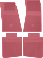 OER Red Bow-Tie Floor Mat Set For 1967-1969 Camaro and 1968-1974 Chevy II Nova picture