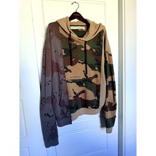 Off-White Virgil Abloh Camo Hoodie XL Reconstructed Camouflage OMBB036F18192042 picture