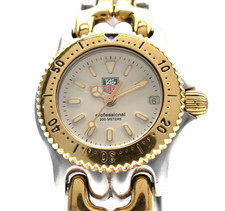 【EXC+5】 TAG Heuer SEL S95.708 Vintage Quartz Watch Gold Silver Cream Dial Japan picture
