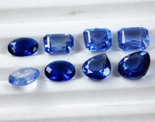Stunning 10.50 Ct Natural Ceylon Blue Sapphire Mixed Shape Certified Gemston Lot picture