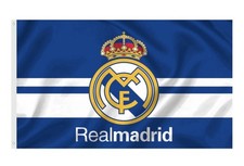 Real Madrid CF 3x5 Banner Flag Blue, Gold & White picture