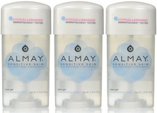 3 Pack Almay Anti-Perspirant - Deodorant Fragrance Free Clear Gel 2.25 oz picture