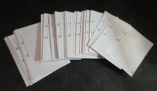 100 Stamp Dealer Cards White Background with Clear Window picture