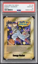 Bandai 2025 DBS Fusion World SB02 Son Goku Energy Marker Gold E-90 PSA 10..GRAIL picture