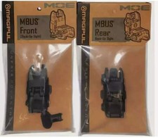 Flip Up Sight New Generation Front & Rear Back Up Sight Set Black-  picture