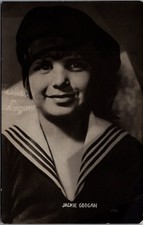 Jackie Coogan RPPC Postcard 1925 Child Actor Sailor Suit Signed Photo Finland picture
