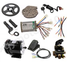 36V 800W Brush Motor Kit Controller For Electric Scooter Mower Go Kart Chooper picture