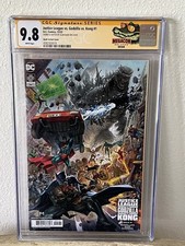 Justice League vs Godzilla vs Kong #1 Signed Sketch Alan Quah Variant CGC 9.8 picture