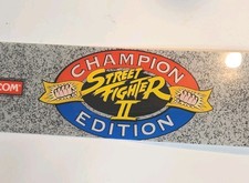 Vintage 1992 CAPCOM Street Fighter II Champion Edition ARCADE MARQUEE picture