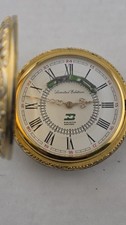 Rare Burlington Northern Train Swiss Pocketwatch Train On Track Limited Edition  picture