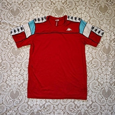 Kappa Men’s Red Crew Neck Logo T-Shirt Short Sleeve Regular Fit M picture