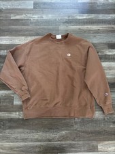 Vintage Champion Reverse Weave Brown Sweatshirt Mens Sz XL picture