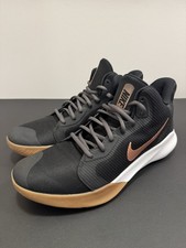 Nike Precision 3 Black/Thunder Grey Gum Low Top Sneakers AQ7495-006 Men’s 11.5 picture
