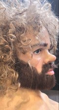 The Masker Realistic Silicone Mask Full Head with Hair and Beard - Cosplay Prop picture