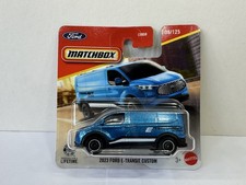 Matchbox Ford Transit E-Custom Blue Mainline Short Card picture