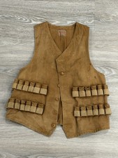 VTG 1920/30s Duxbak Rain Proof Sportsmans Clothing Shooting Vest Tan  38 picture