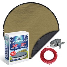 PoolCoverChoice Winter Swimming Pool Cover for 28 ft Round Pool picture