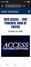 2819 ACCESS That Powerful Hour of Prayer AT&T Stadium Arlington TX Oct 10 2026 picture