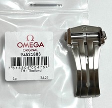 Original Omega 18mm Brushed / Polished Sides Deployment Buckle Clasp # 94521883 picture