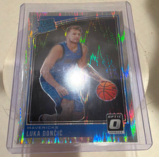 Panini 2018-19 Donruss Optic Luka Dončić Mavericks Rated Rookie Shock Prizm #177 picture