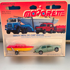 Majorette Citroën CX 1974 1:60 Green Diecast Metal Car Boat Trailer Unopened picture