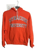 Champion Syracuse University Hoodie Men's Large Orange Vintage Fleece USA picture