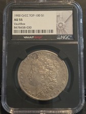 1900 O/CC Morgan Silver Dollar NGC AU-55 O/CC picture