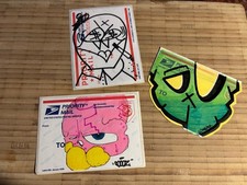 2013-2014 Graffiti Stickers Hand Drawn Lot Of Three Pieces picture