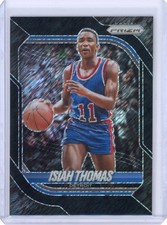 2025-26 Panini Prizm Isiah Thomas Black Shimmer 1/1 Pistons RARE picture