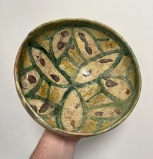 Medieval Islamic Splashware Sgraffito Ceramic Bowl Nishapur 9-10th Century  A.D. picture