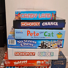 Massive Family Board Game Lot (10 Games) Monopoly Target Ultimate Banking Yahtze picture