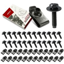 50 Pcs M6x1.0 Automotive Body Bolts/Screws & U-Nut Clips picture