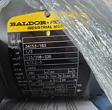 Baldor-Reliance 34C53-183 1/3HP 3450RPM 115/208-230V 1Ph TEFC Motor picture