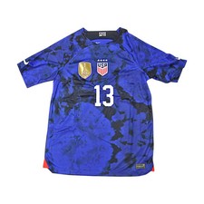 Alex Morgan Youth Nike Blue USA Soccer Jersey w 2019 FIFA World Cup Patch picture