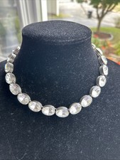 Exquisite Vintage Rhinestone Crystal/Glass Silvertone Necklace $75￼ picture