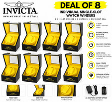 NEW Invicta 8  IPM-546 Watch Winder Automatic Watch Display Case STEAL DEAL OF 8 picture
