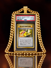 Graded Card Slab Necklace Chain Holder, PSA/CGC Display, Card Not Included picture