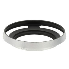 46mm Lens Hood, Universal Metal Thin Hollow Screw-in Vented Lens Hood, Silver picture