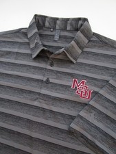 Mens Large Mississippi State Bulldogs Polo Shirt Adidas Gray NWOT picture
