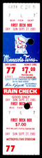 SEP 27, 1981 MINNESOTA TWINS V. TEXAS RANGERS UNUSED GAME TICKET @ MET STADIUM picture