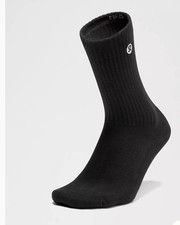 Lululemon Daily Essential Crew Socks 3 Pair Black Size M Crew Socks New picture