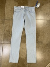 NWT H&M Men's 29x32 Slim Fit Light Wash Blue Denim Jeans Stretch 5-Pocket picture