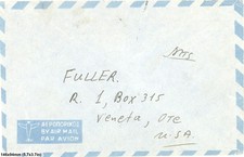1950s Greece Airmail Cover To USA 4 Drachma Stamp picture