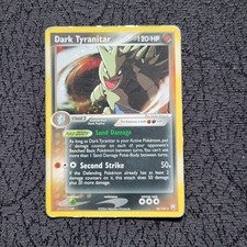 HP Dark Tyranitar 20/109 Cosmos Holo Pokémon EX Team Rocket Returns 2004 Vintage picture
