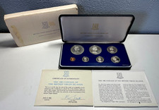 RARE 1982 British Virgin Islands Proof Set $5 & $1 Sterling-OGP/COA Limited Ed. picture