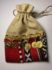 Traditional Arabic Decorative Pouch Handmade Folk Art Heritage Collectible picture