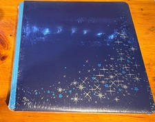 Creative Memories twinkle Strap-Hinge Album 12x12 Solid Blue Stars retired picture