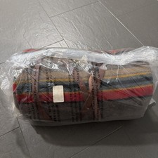 Pendleton Wool Blend Yakima Camp Blanket Mineral Umber w/Leather Strap 66x84 New picture