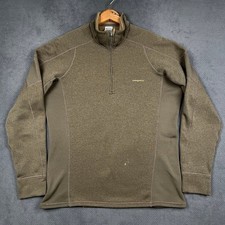 Patagonia Stretch Velocity Zip-Neck Mens Large Brown Fleece Pullover 25035F9 picture